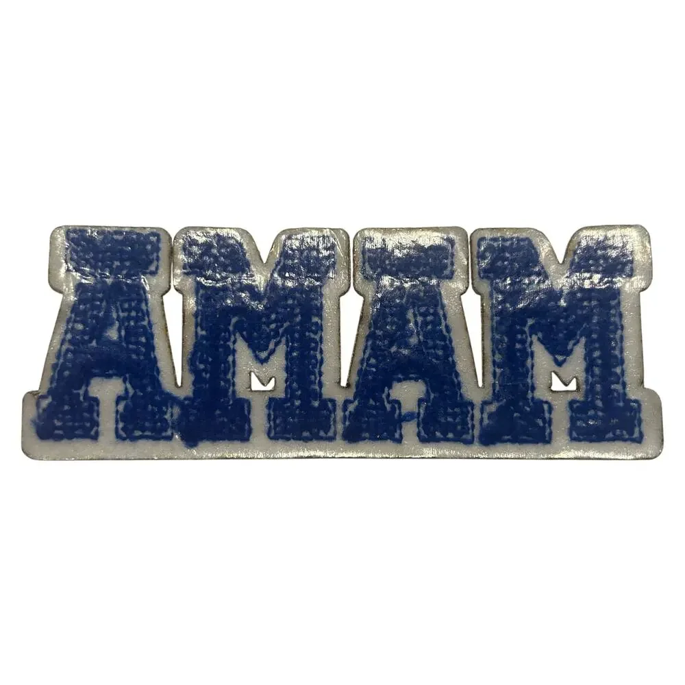 Blue and Gold MAMA Iron On Patch Patch